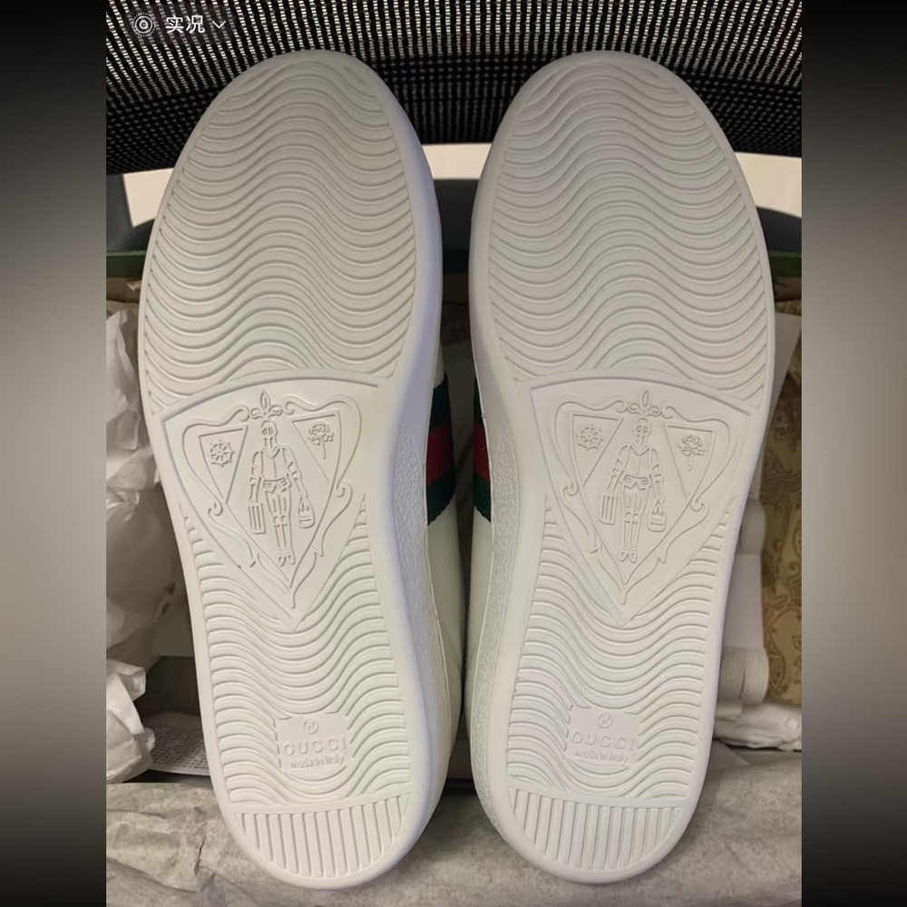 Gucci Ace Web Stripe Bee Sneakers - Picture 5 of 5